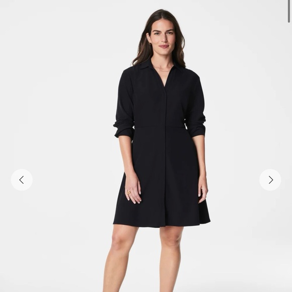 SPANX NWT Classic Black Long Sleeve Dress Size Medium - Picture 1 of 10